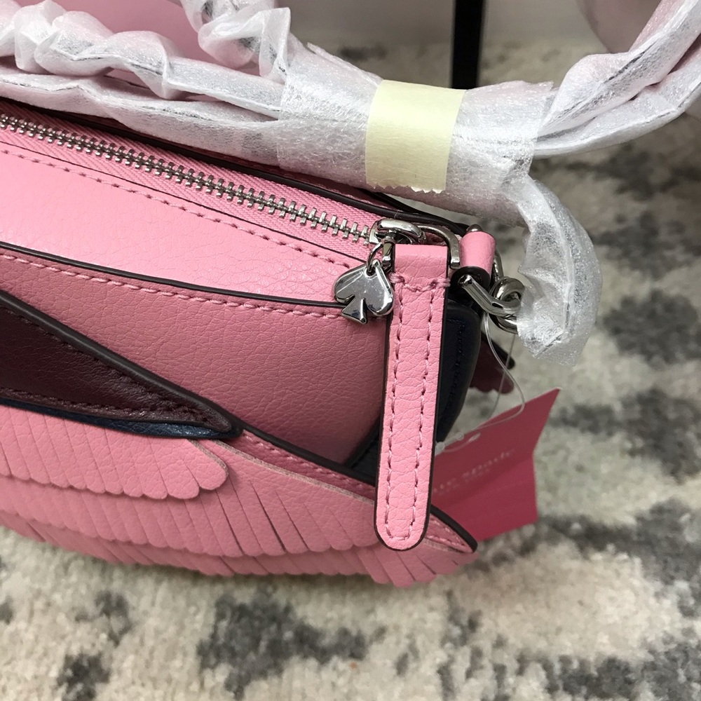 KATE SPADE LOVE BIRDS NOVELTY PINK HANDBAG - Picture 7 of 8